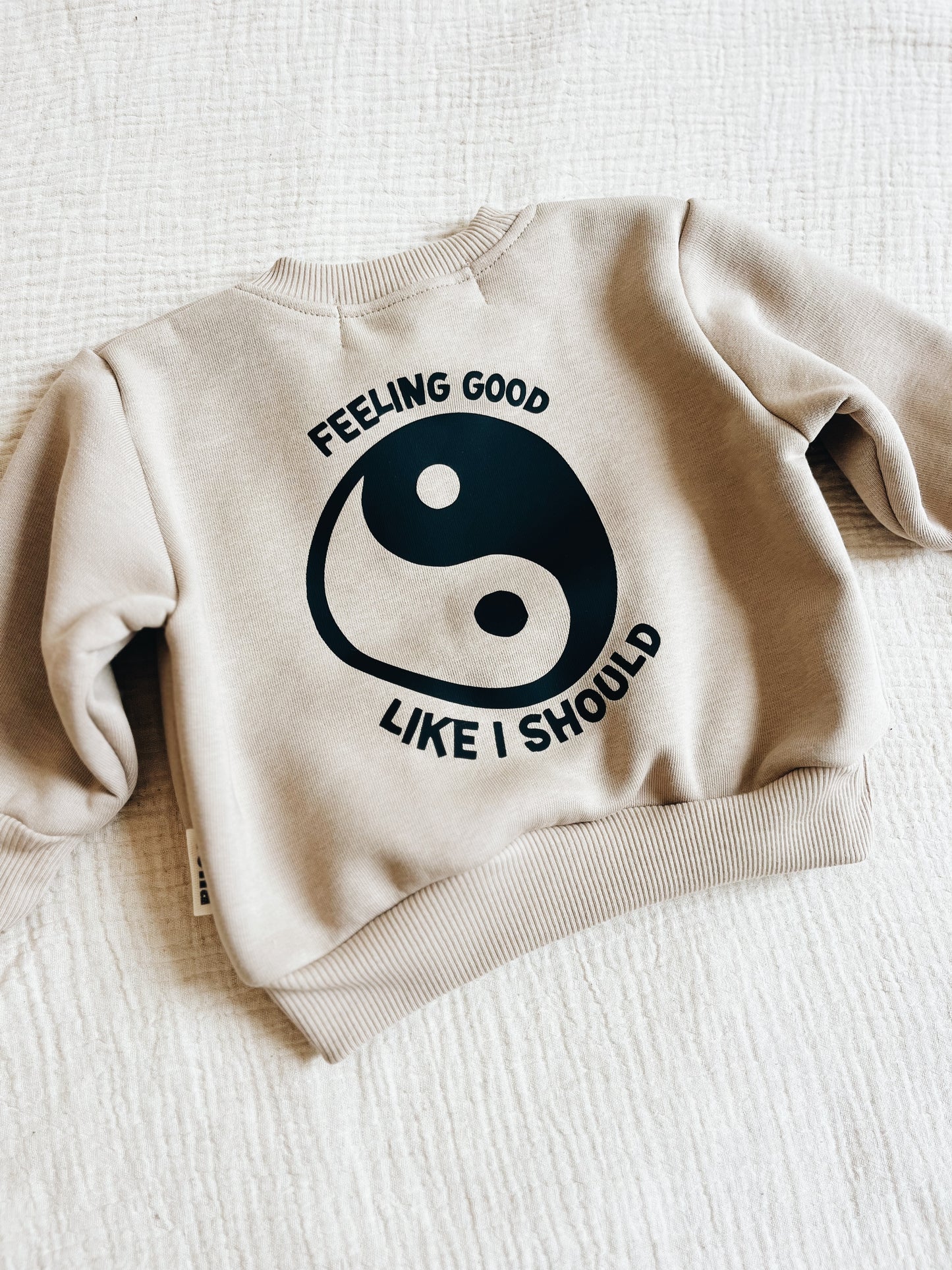 Sweat Beige Foncé "Feeling Good"