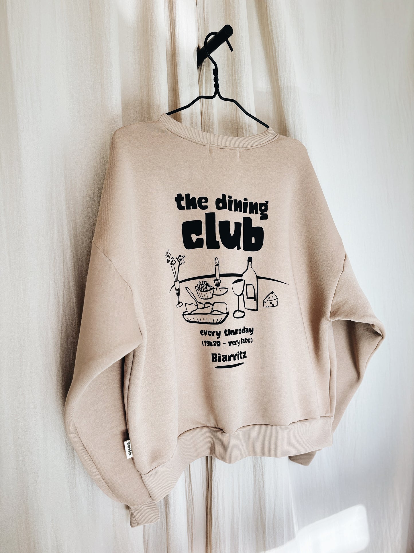 Sweat Femme "The dining club" À Personnaliser